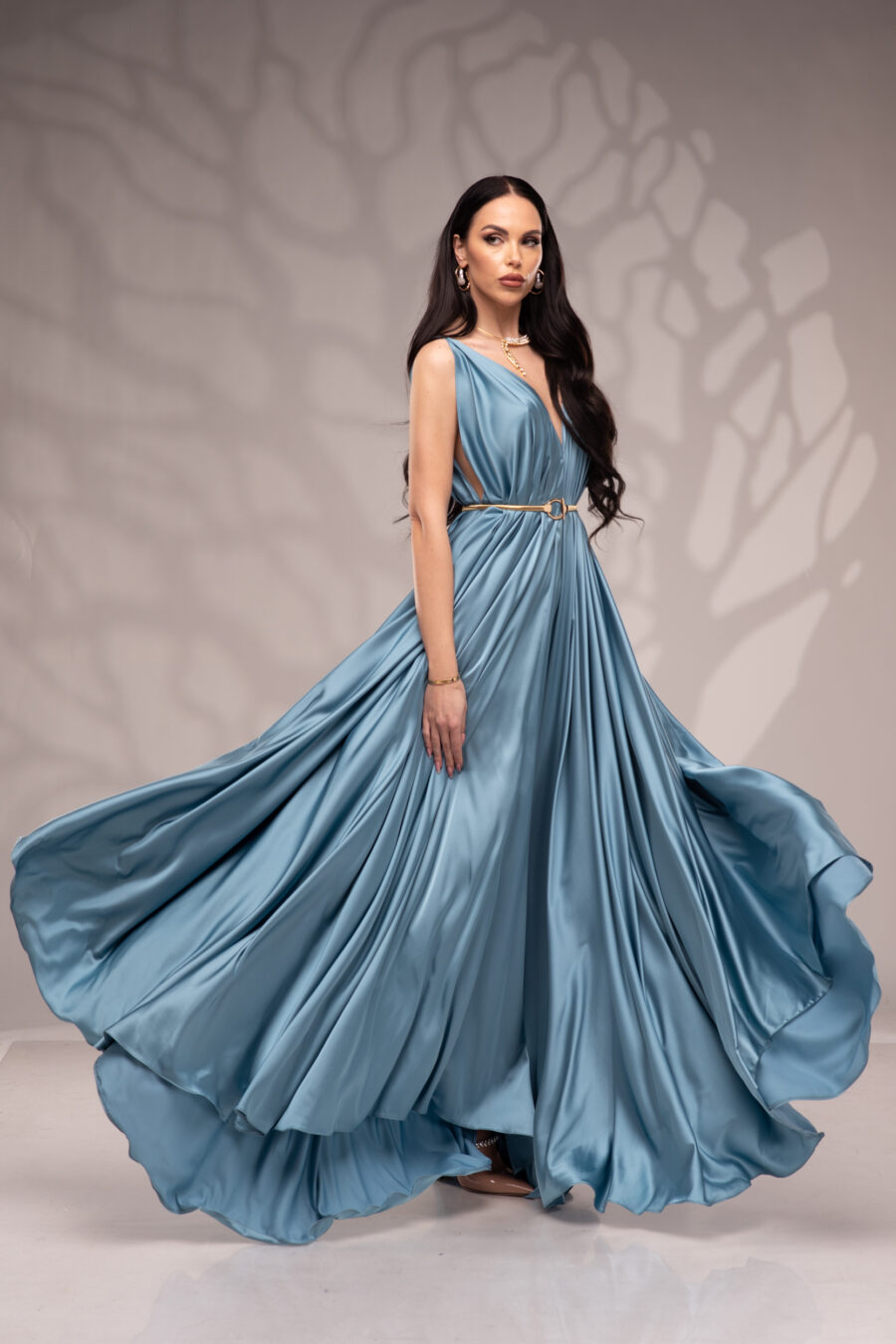 Рокля Nicolette blue pearl