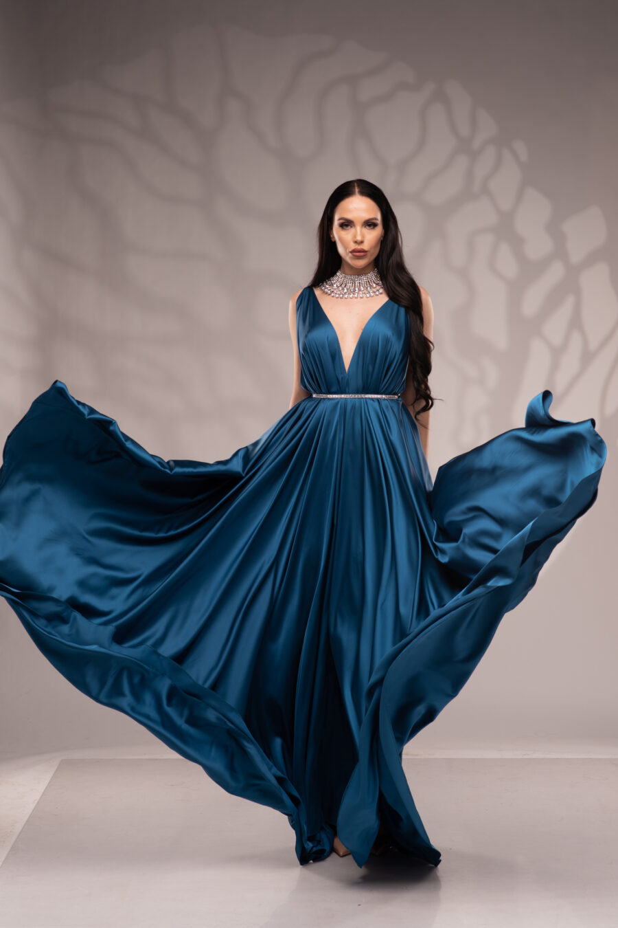 Рокля Nicolette petrol blue