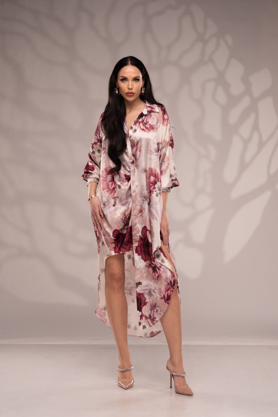 Дълга Риза Kaya red flower