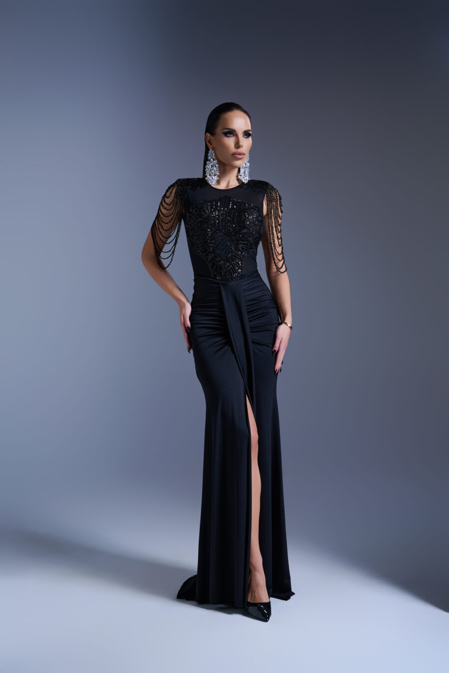 Midnight Silhouette long Skirt